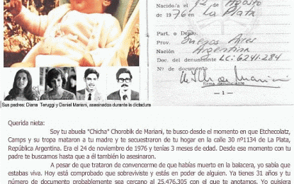 Solidaridad – Clara Anahí Mariani, te seguimos buscando