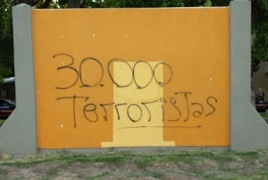 Noticias- Mendoza: Fachos hacen pintadas que reivindican el terrorismo de estado en San Rafael