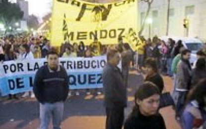 Marcha por la democracia el día del «no» de Cobos