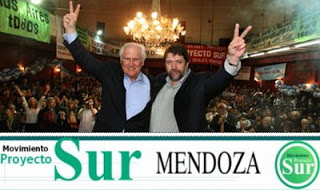 Pino Solanas y Claudio Lozano en Mendoza