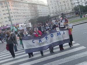 Marcha en repudio a los 100 años de Ledesma