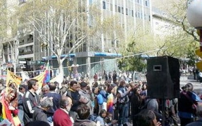 Sábado 13, manifestación en solidaridad con el pueblo boliviano