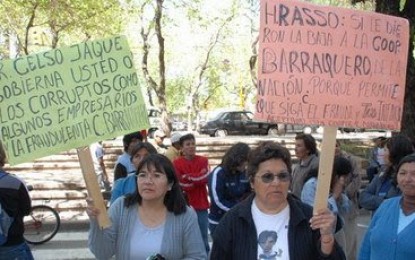 Nueva protesta obrera de los ajeros