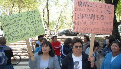 Nueva protesta obrera de los ajeros