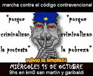 Marcha contra el Código Contravencional