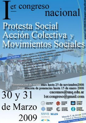 Primer Congreso Nacional sobre Protesta Social, Acción Colectiva y Movimientos Sociales en Argentina