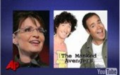 Candidata Sarah Palin víctima de implacable broma al cerrar campaña electoral en Estados Unidos