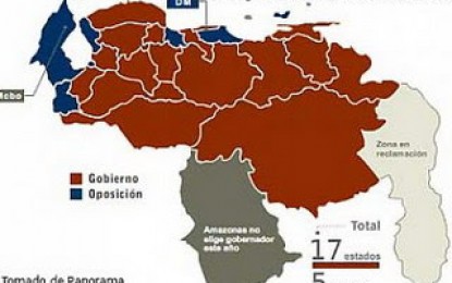 Mapa “rojo rojito” dejaron elecciones regionales 2008