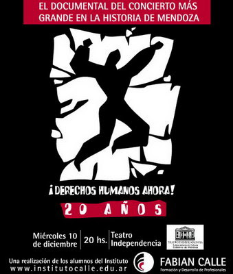 Estrenan documental sobre el recordado concierto de Amnesty en Mendoza