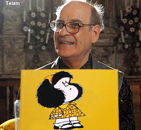 Quino no descartó dibujar nuevamente a Mafalda
