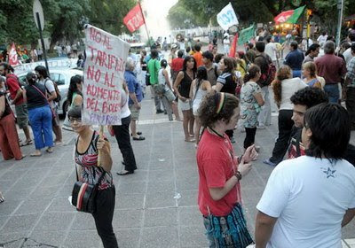 Manifestación en contra del aumento del boleto