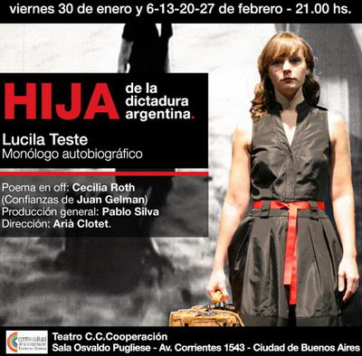 Lucila Teste es una “hija de la dictadura Argentina”