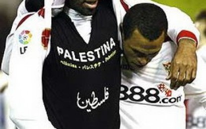 Multan a un jugador por apoyar a Palestina en un partido