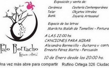 Espacio cultural Palo Borracho en enero