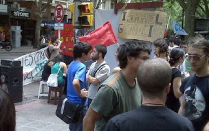 Protesta contra Israel en pleno centro mendocino