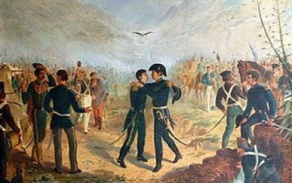 La cumbre de San Martín y Belgrano