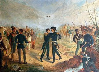 La cumbre de San Martín y Belgrano