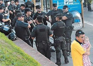 La policía de Macri
