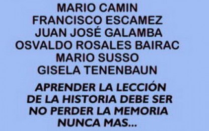 Acto en conmemoración de los compañeros desaparecidos de la UTN-Jueves 26 de Marzo