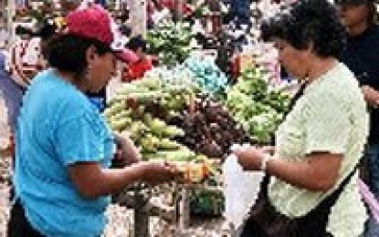 Un trueque de verduras para enfrentar la crisis