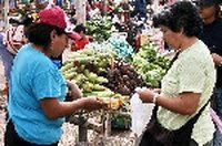 Un trueque de verduras para enfrentar la crisis