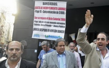 Los bancarios convocan a un nuevo paro para el viernes