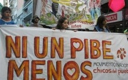 No a la baja de la edad de imputabilidad: el 1º de mayo nos movilizamos junto a la Multisectorial a las 10:00 en el Km 0