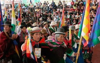 Dirigentes indígenas marchan en apoyo a caídos en Bagua