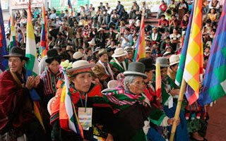 Dirigentes indígenas marchan en apoyo a caídos en Bagua
