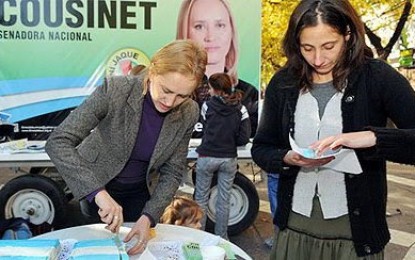 La candidata que pide “repartir la torta”, predicó con el ejemplo