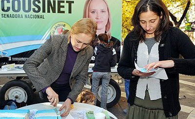 La candidata que pide “repartir la torta”, predicó con el ejemplo