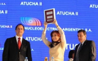 Prieto y Alvaro visitaron la Central Atucha II junto a la presidenta