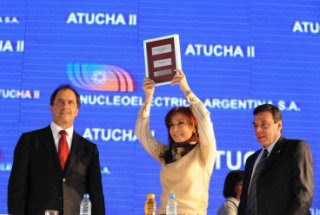 Prieto y Alvaro visitaron la Central Atucha II junto a la presidenta