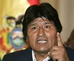 Evo Morales culpa a TLC de enfrentamientos en Perú