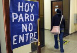 Paro total de empleados judiciales