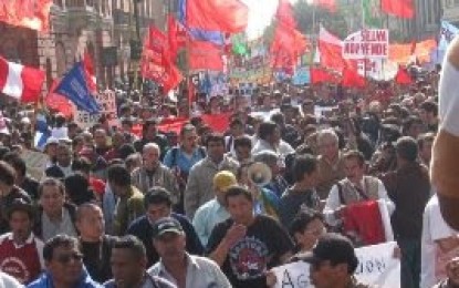 Masiva movilización de repudio a la masacre en Bagua