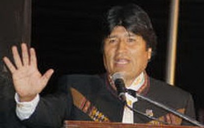 Presidente boliviano demanda cese definitivo del bloqueo a Cuba