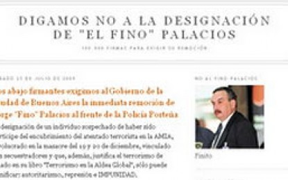 El blog contra la designación del “Fino” Palacios sumó más de 600 firmas en menos de un día