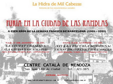 Furia en la ciudad de las ramblas a 100 años de la Semana Trágica de Barcelona