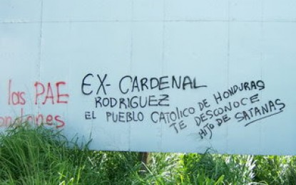 A la Iglesia de Honduras y al Cardenal Oscar Andrés Rodríguez