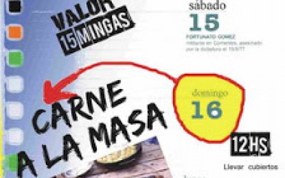 El domingo 16, en el patio x un techo…