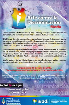 Tercer Encuentro Nacional de Arte Contra la Discriminación – Moda