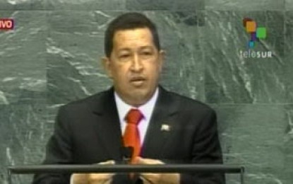 Chávez exige fin de bloqueo a Cuba y denuncia situación en Honduras