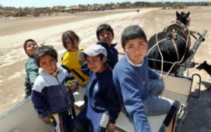 Arreglaron carretelas para chicos de escuelas del desierto