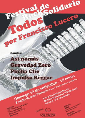 Festival de rock solidario “Todos por Francisco”