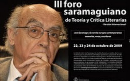 III Foro Saramaguiano de Teoría y Crítica Literarias