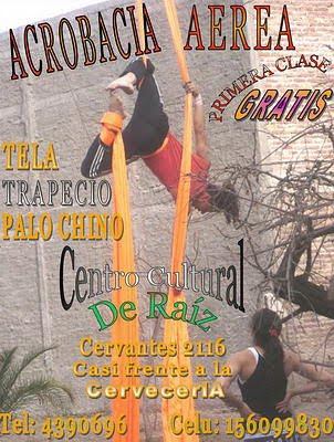 Taller de acrobacia aérea en De Raíz