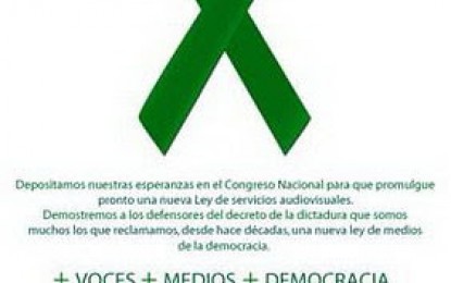 Convocatoria en el km 0 para apoyar la aprobación de la Ley de Servicios Audiovisuales