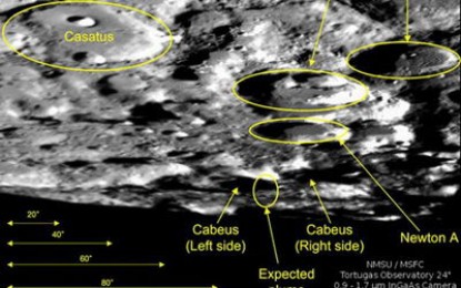 No solo bombardearon la luna sino que la contaminaron