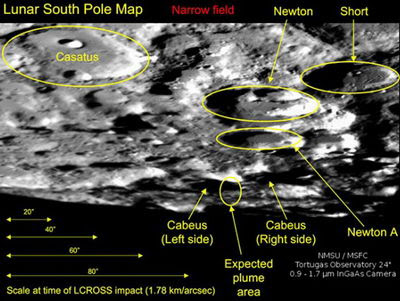 No solo bombardearon la luna sino que la contaminaron
